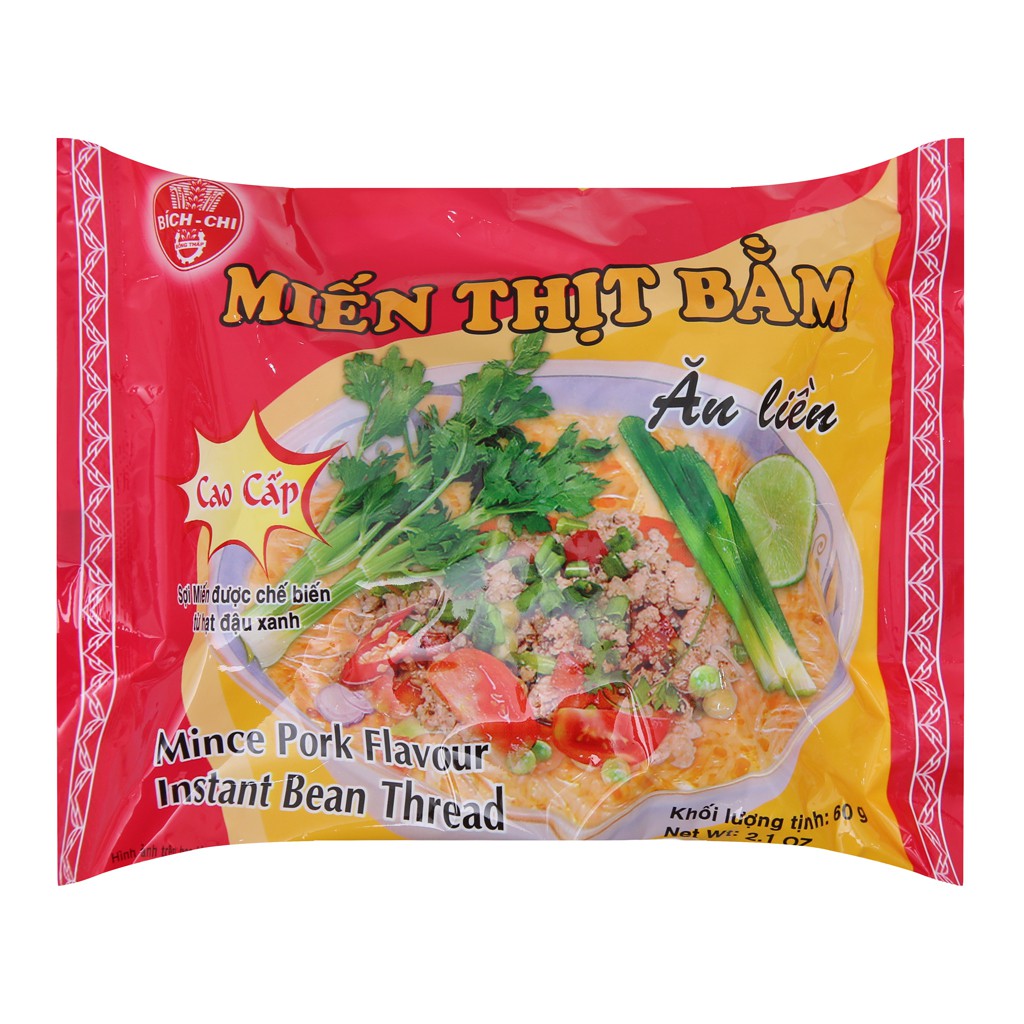 8 GÓI Miến thịt bằm Bích Chi gói 60g
