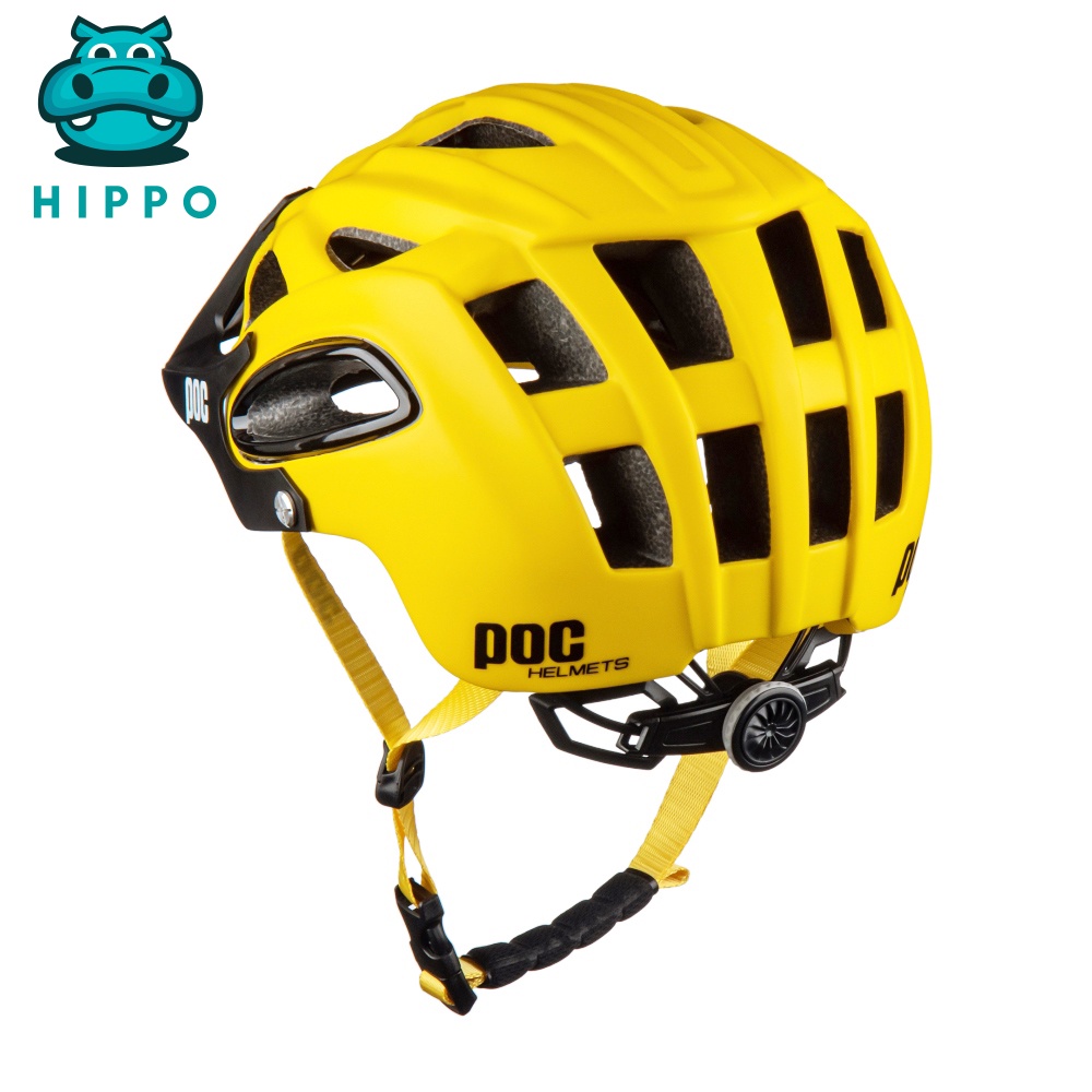 Mũ bảo hiểm xe đạp thể thao chuyên nghiệp Poc 07 siêu nhẹ thoáng khí màu vàng - HIPPO HELMET