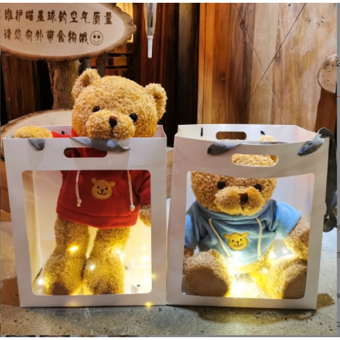 (Bao so giá) Gấu bông teddy, thú bông lông xịn áo len búp bê trẻ em dễ thương quà tặng sinh nhật