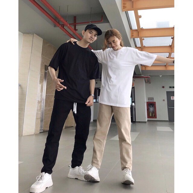 Áo thun Trơn nam nữ unisex from rộng cao cấp bền màu 1Kenz