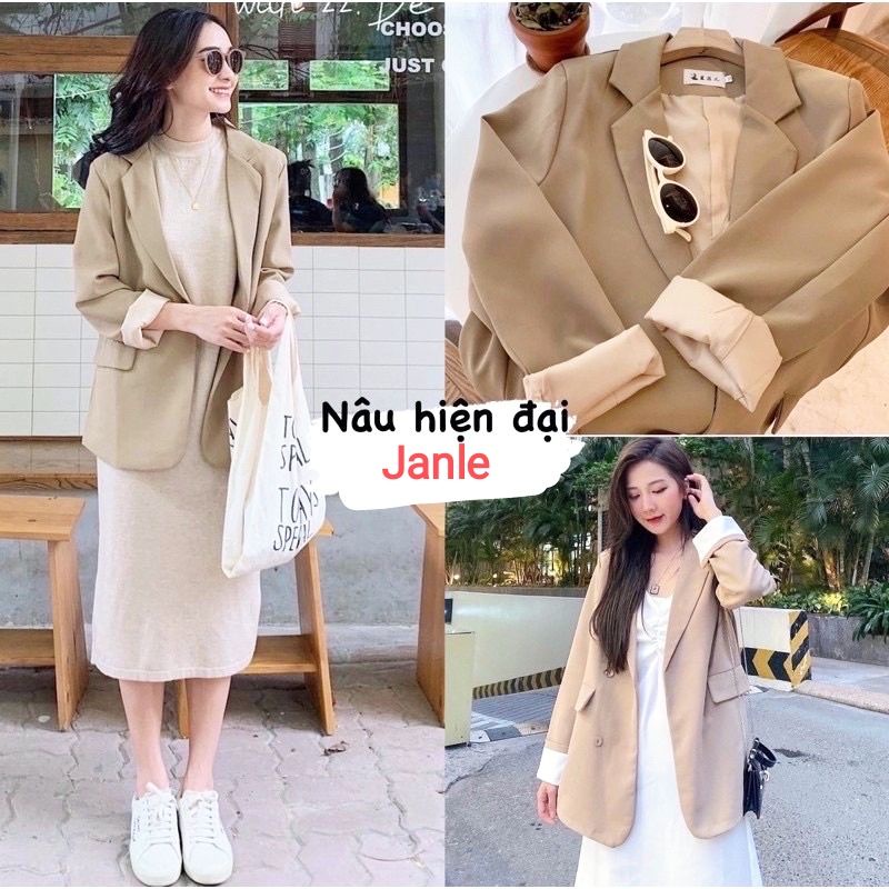 Áo blazer 2 lớp dày dặn 4 cúc mẫu mới Áo khoác vest túi nắp Hàn Quốc ulzzang giá rẻ | BigBuy360 - bigbuy360.vn