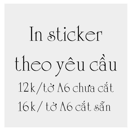 In sticker theo yêu cầu, in ảnh sticker, in nhãn dán