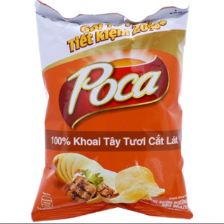 Snack khoai tây Poca vị sườn nướng BBQ gói 54g