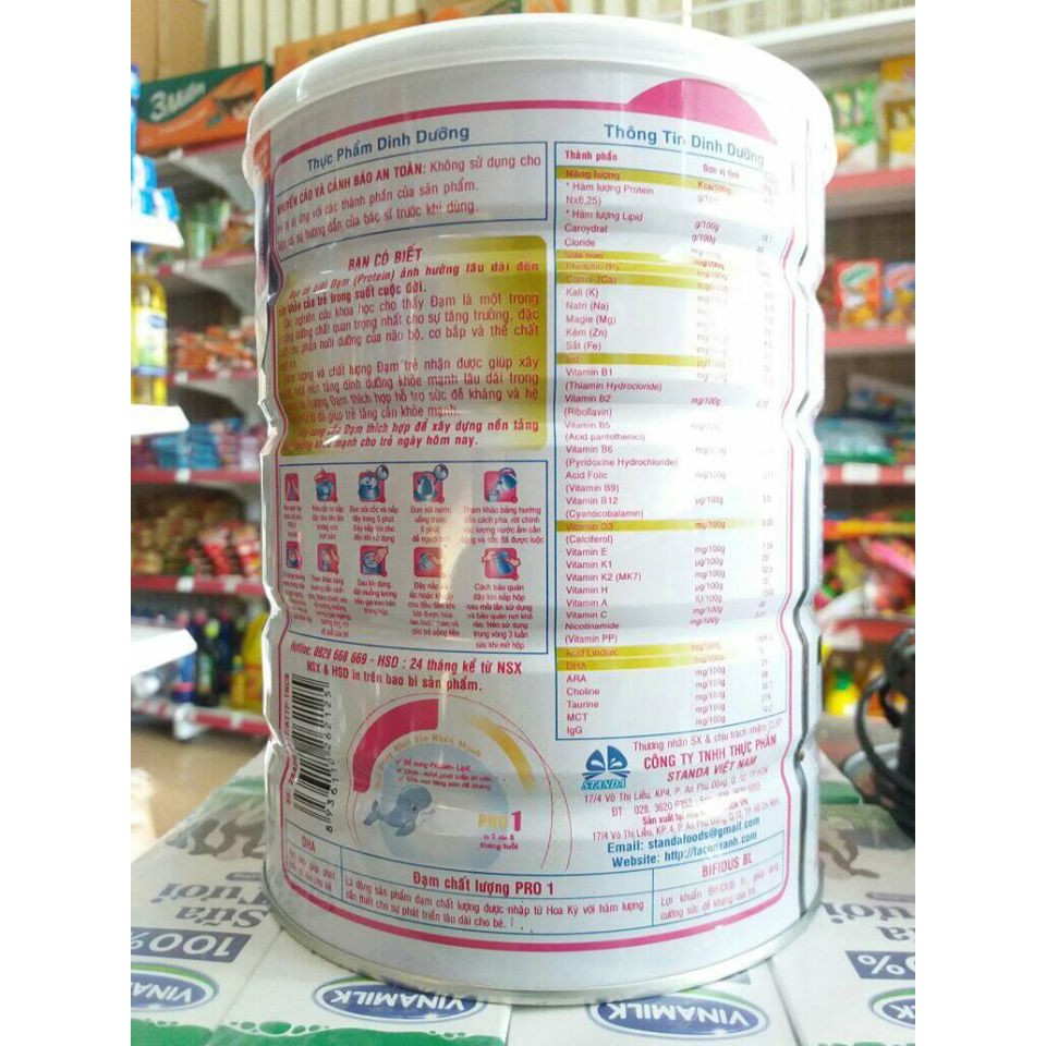 Sữa PLUSTRUM PRO 1 - 850G bổ sung sữa non