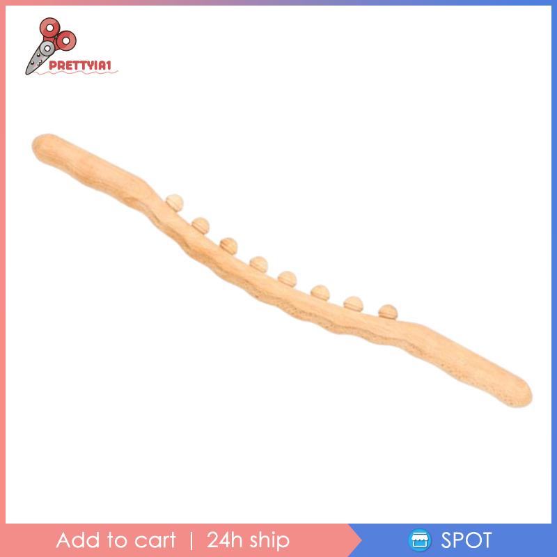 [Prettyia1] Con Lăn Gua Sha Bằng Gỗ Cầm Tay Chuyên Nghiệp Cho Điêu Khắc Cơ Thể