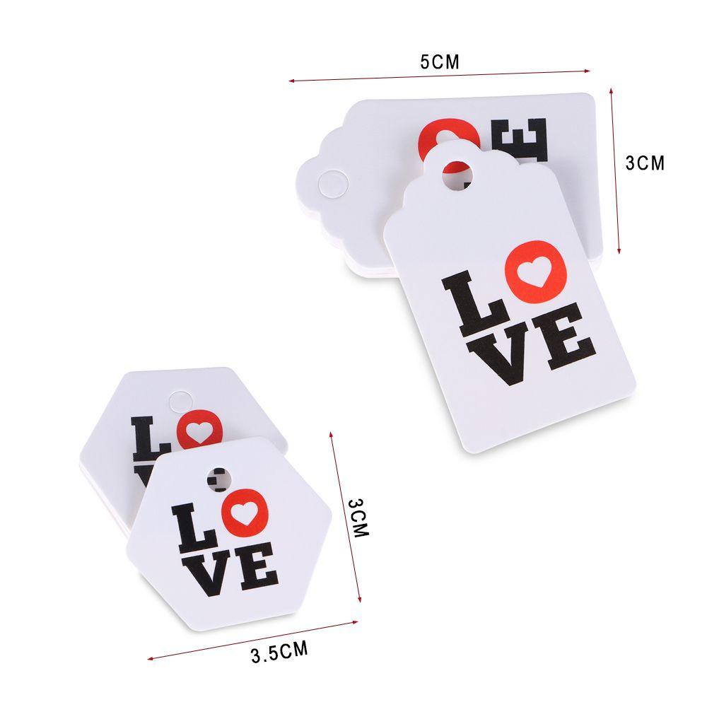 Set 100 Thẻ Quà Tặng In Chữ Thank You Độc Đáo Trang Trí Gói Quà DIY