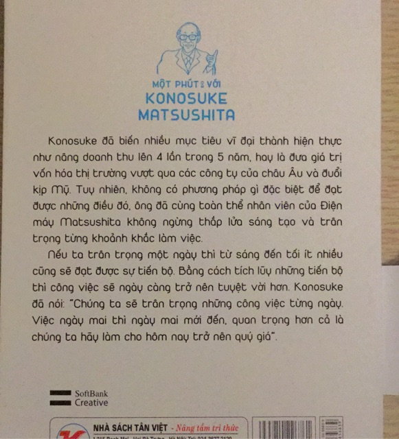 [ Sách ] Một Phút Với Konosuke Matsushita - 77 Triết Lý Nhân Sinh Chiến Thắng Nghịch Cảnh