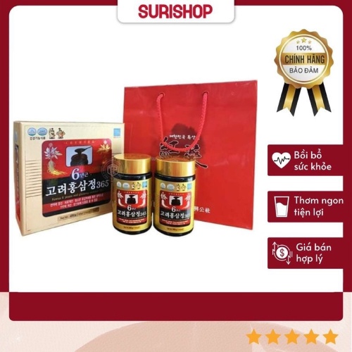 Cao Hồng Sâm 365 Hàn Quốc 240ml X Lọ Hỗ Trợ Tăng Cường Hệ Miễn Dịch Cho Cơ Thể