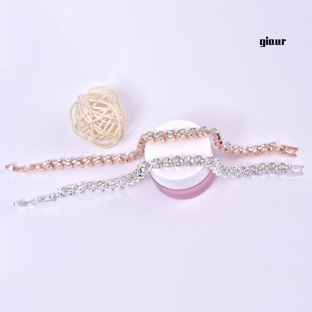 Vòng Tay Đính Kim Cương Giả Lấp Lánh Thời Trang Cho Nữ