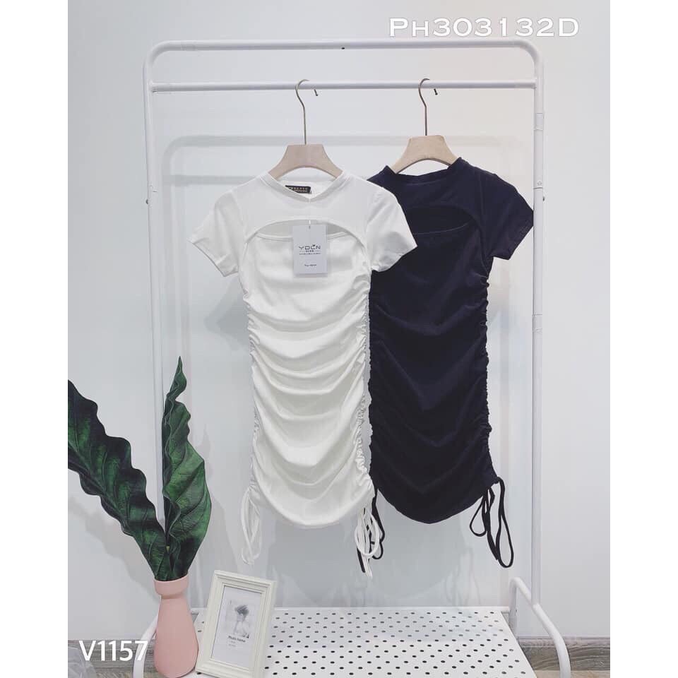 Đầm cut out ngực rút dây 2 bên sexy tôn dáng cực hot