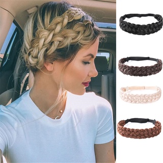 1 Sợi Tóc Giả Bện Bằng Tay Năm Sợi | Băng Đô Đen Phong Cách Bohemian