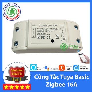 Tuya smart basic zigbee 16a - công tắc thông minh điều khiển từ xa qua wifi, 3g, 4g