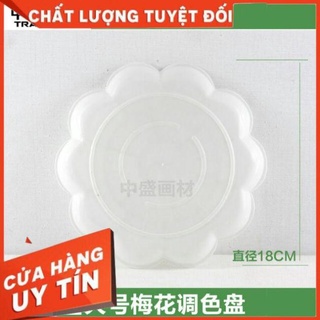 Khay pha màu hoa đào 18cm