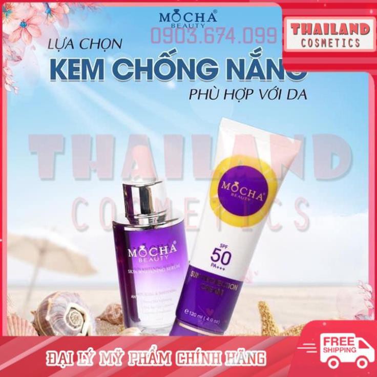 Kem chống nắng Mocha dành cho mặt và body với SPF 50PA+++