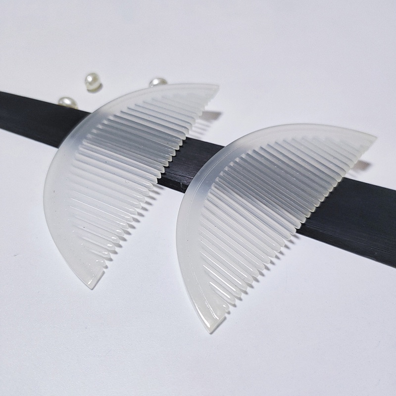 1 lược bán nguyệt resin 35*85mm nguyên liệu làm trâm làm trang sức cổ trang cosplay cổ phục việt phục