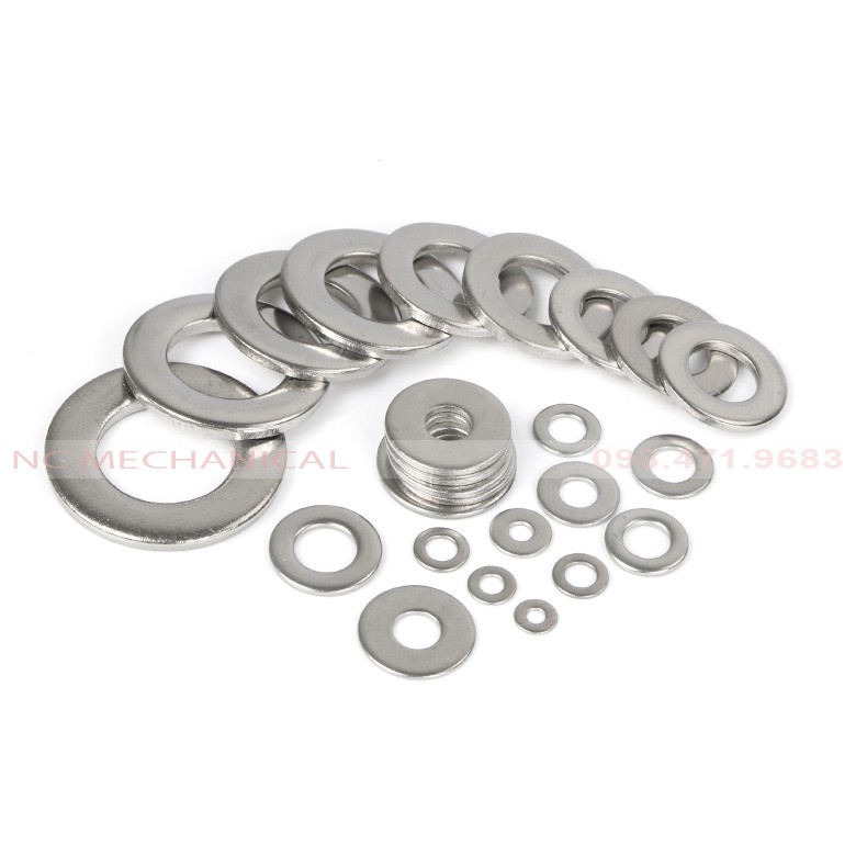 Long đen vòng đệm mỏng M14M12M16M18M20 phẳng INOX 304