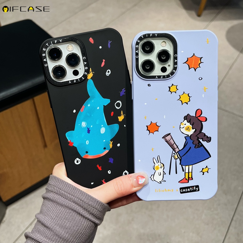 Ốp Điện Thoại Silicon Mềm Phối Lông Hình Thỏ / Cá Voi Cho iPhone 13 12 11 Pro Max XS Max XR X 7 8 Plus