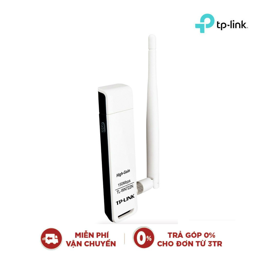 TP-Link TL-WN722N-USB Wifi (high gain) tốc độ 150Mbps- new 100% | BigBuy360 - bigbuy360.vn