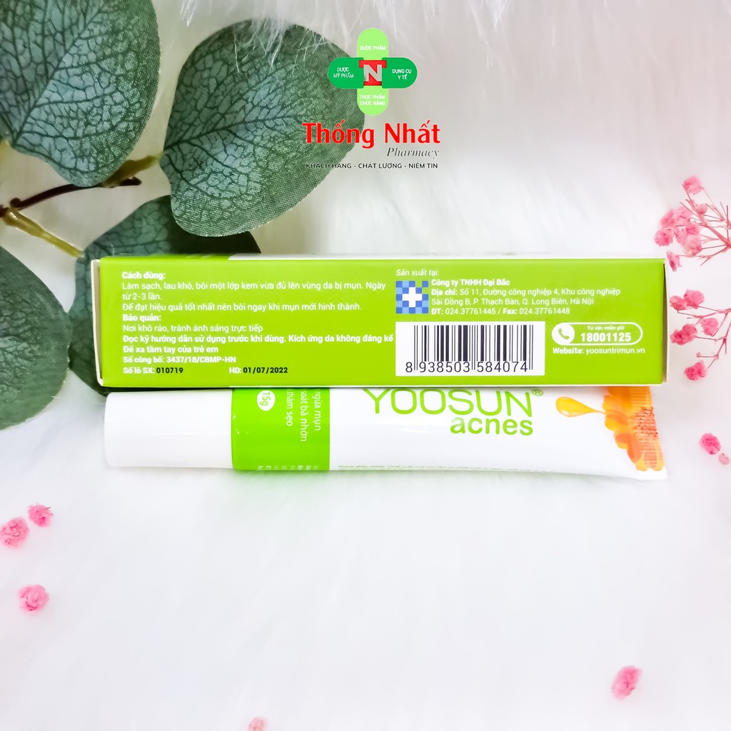 Kem Thoa Ngừa Mụn Yoosun Acnes Tuýp Lớn 15gram