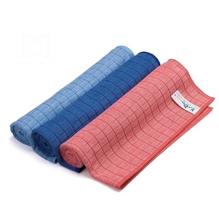 Combo 03 khăn lau xe ô tô, khăn lau bàn chất liệu Microfiber 35x40