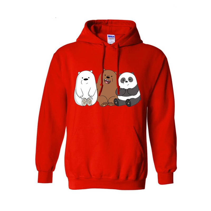 Áo Hoodie In Hình We Bare Bears Thời Trang Năng Động