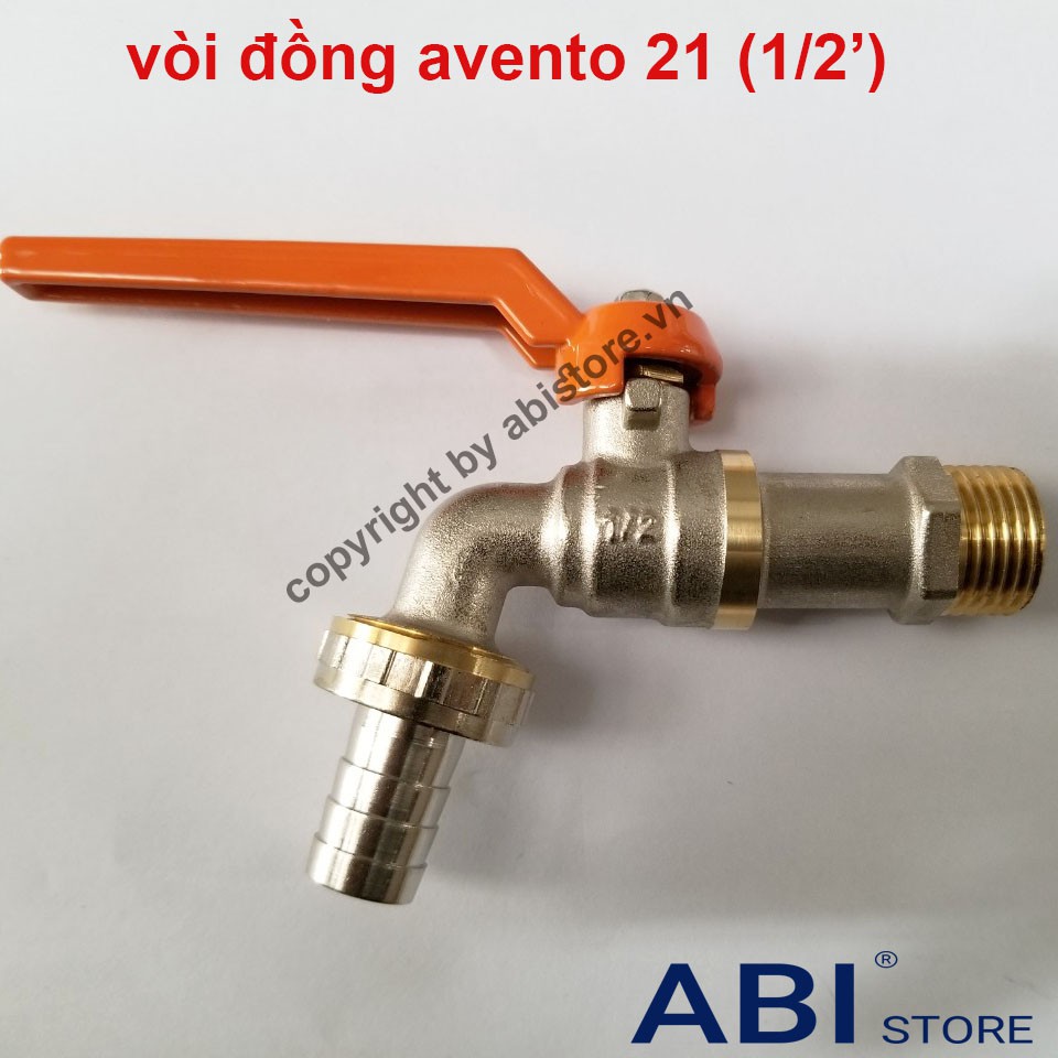 VÒI NƯỚC NHÀ TẮM AVENTO PHI 21 (1/2), PHI 27 (3/4), VÒÌ MÁY GIẶT ĐỒNG BẢO HÀNH 1 NĂM