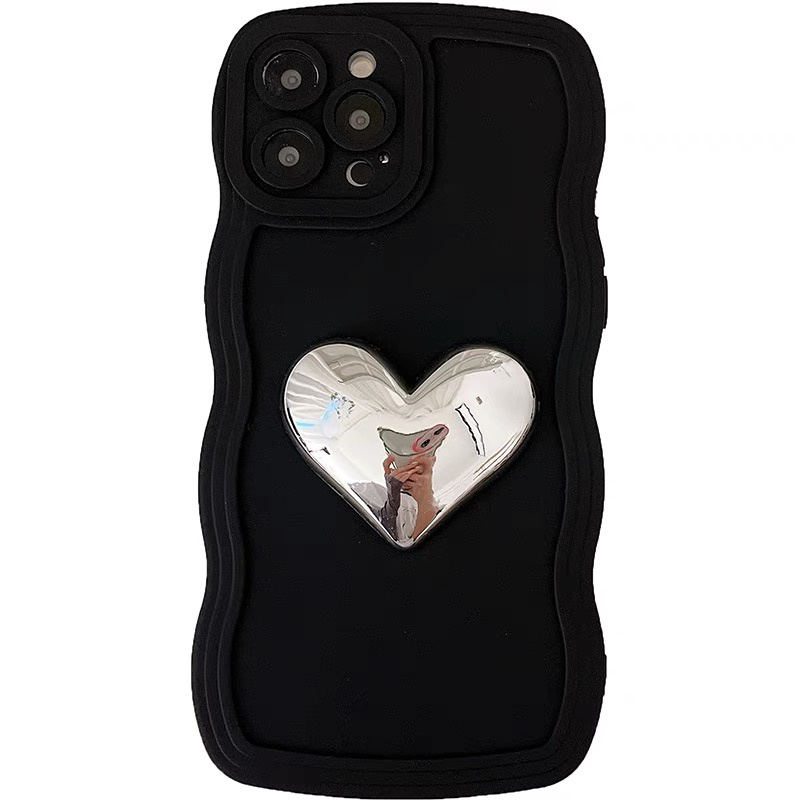 Ốp Điện Thoại Có Dây Đeo Trái Tim Cho iPhone 14 pro max X XS XR XS max 13proamx 11 11 pro 11 pro max 12 12 12 pro 12 pro max