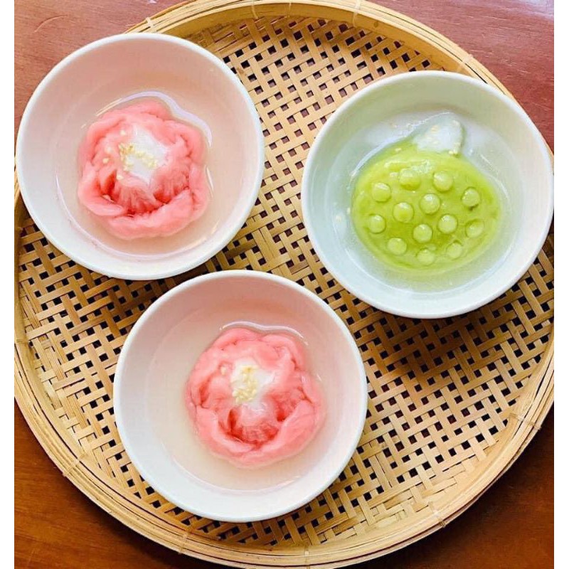 Set khuôn silicon sen chè trôi nước