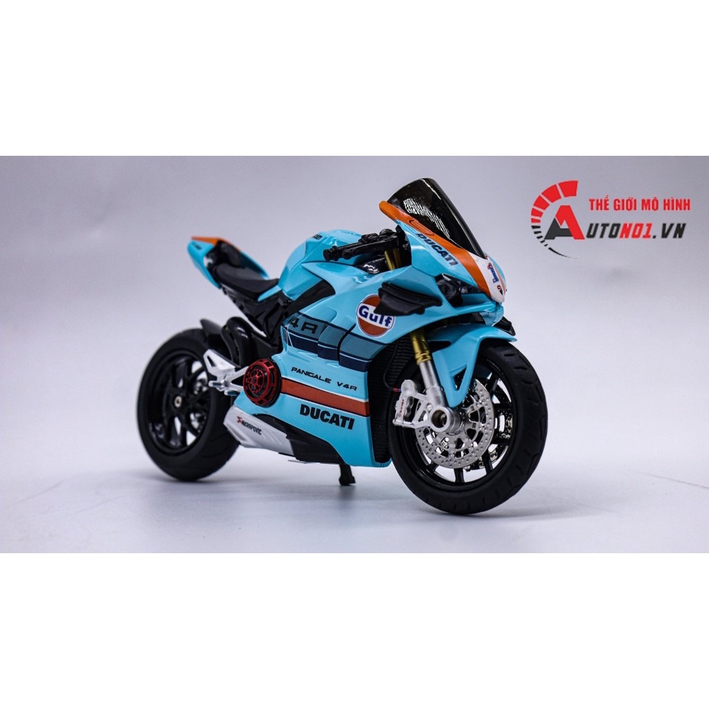 MÔ HÌNH XE ĐỘ DUCATI V4S GULF - V4S GULF NỒI KHÔ TỈ LỆ 1:12 AUTONO1 D223B D222B