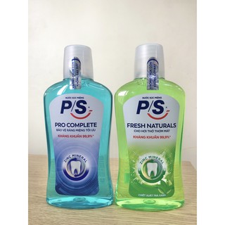 [ HOT ] Nước súc miệng P/S kháng khuẩn 99,9% 500ml