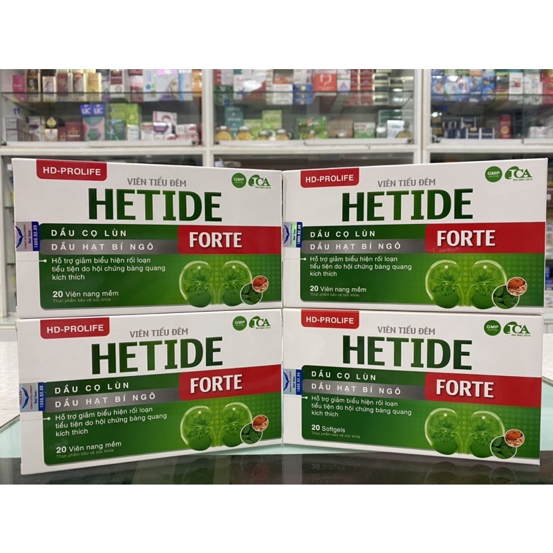 Hỗ trợ bàng quang kích thích, viên tiểu đêm - HETIDE FORTE H20v