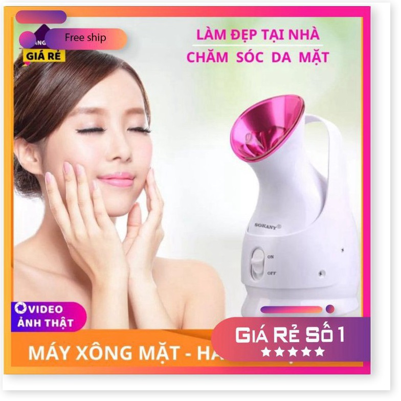 Máy Xông Hơi Mặt cao cấp Sokany - tạo hơi nóng giữ ẩm, làm sạch sâu bên trong [ BH 6T ]