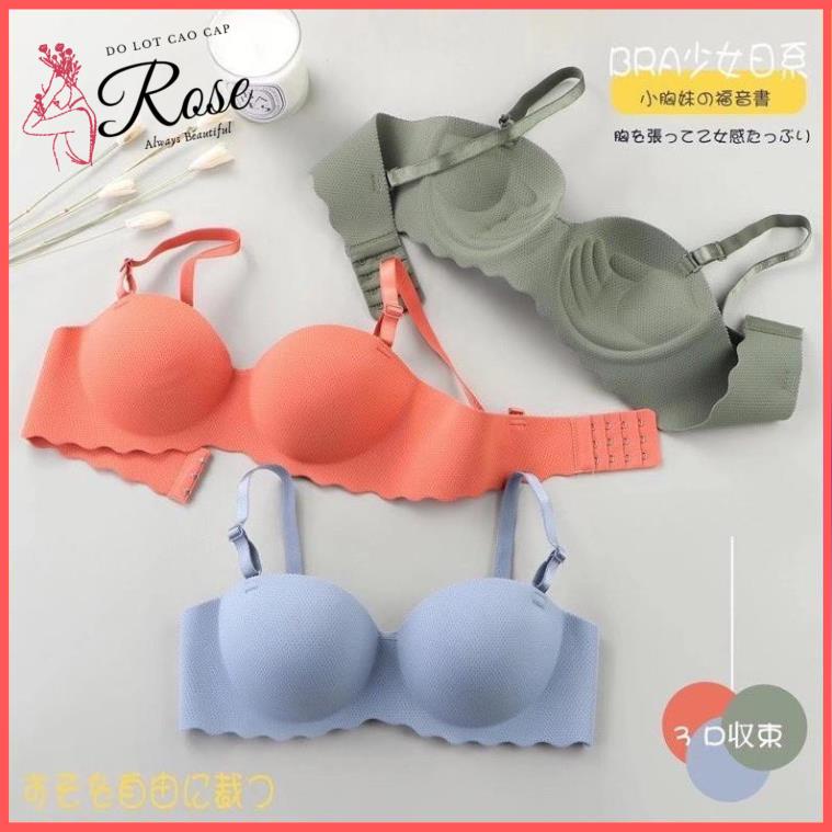 Áo Lót Nữ Su Đúc Thông Hơi Cup Ngang Classic Áo Ngực Đệm Bàn Tay 2CM NÂNG NGỰC Quai Áo Có Tháo Rời - Rose 2220