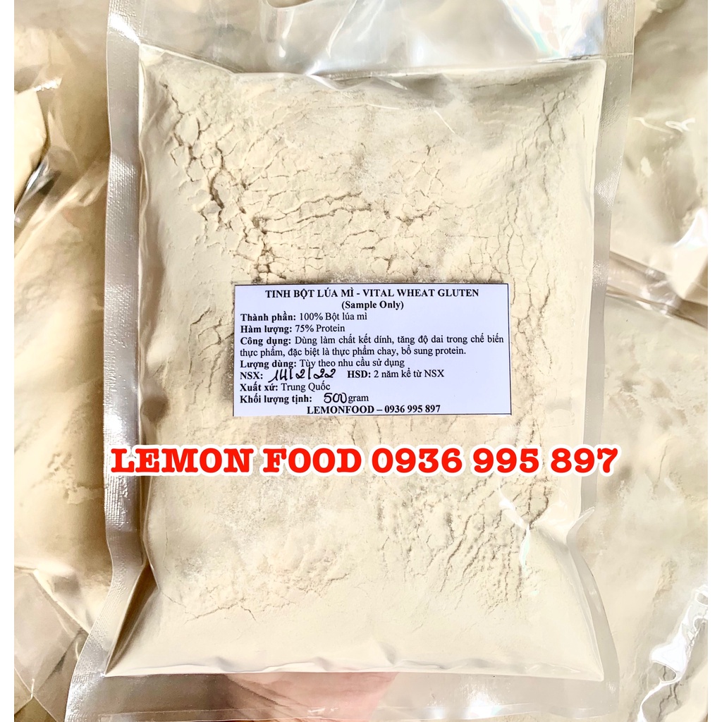 [100g-500g] Bột mì căn - Bột lúa mì vital wheat gluten làm mì căn, đồ chay, giò chả