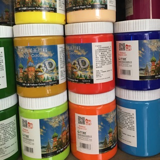 Màu Acrylic 3D loại 500ml vẽ ngoài trời