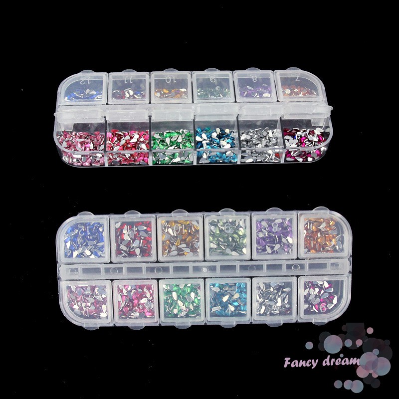 Set 1600 phụ kiện trang trí móng tay nghệ thuật