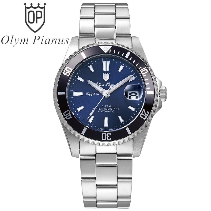 Đồng hồ nam mặt kính sapphire Olym Pianus OP89983 OP89983AMS xanh