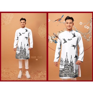 Áo Dài cách tân nam bst tết 2022