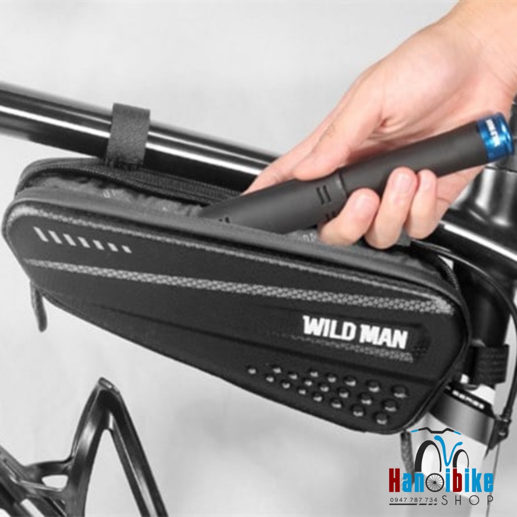 Túi khung dưới xe đạp Wildman 2 khóa dọc