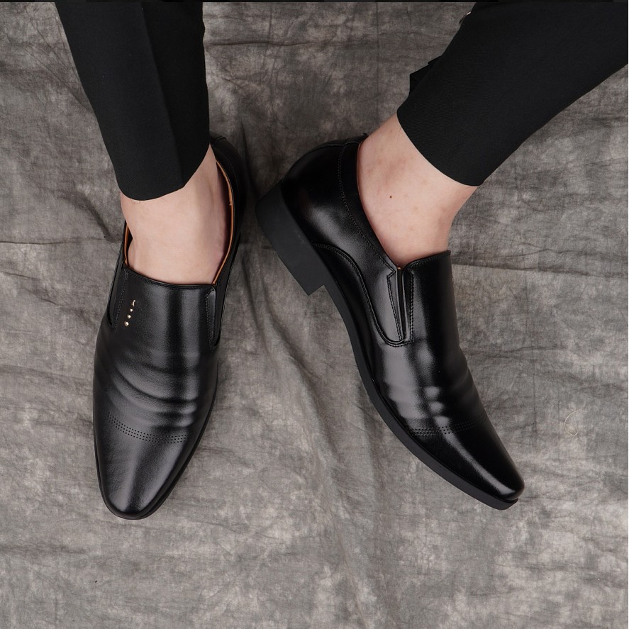 Giày Nam Công sở da bò thật Ishoesvn IS492