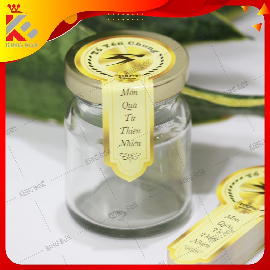 10 Tem niêm phong hủ yến chưng sẵn chống ẩm KINGBOX