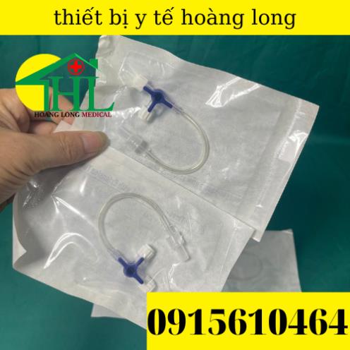 ❤ KHÓA 3 CHIA 3 CHẠC (chạc 3 tiêm) CÓ DÂY NỐI 25cm Khoá 3 ngã truyền dịch có thêm dây dẫn 25cm khoá chạc 3 ngã 25cm