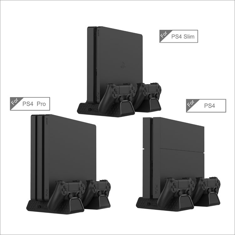 Đế tản nhiệt &amp; sạc tay cầm &amp; kệ đĩa hãng Dobe cho PS4/Slim/Pro (TP4-882)