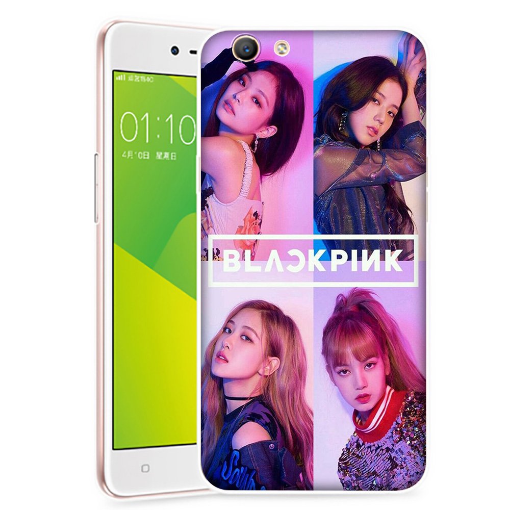 Ốp Điện Thoại Trong Suốt In Hình Blackpink Cho Realme 5 C3 A5 A9 2020 Reno 2z 2f F7 F9 F11 R9 F1 C15