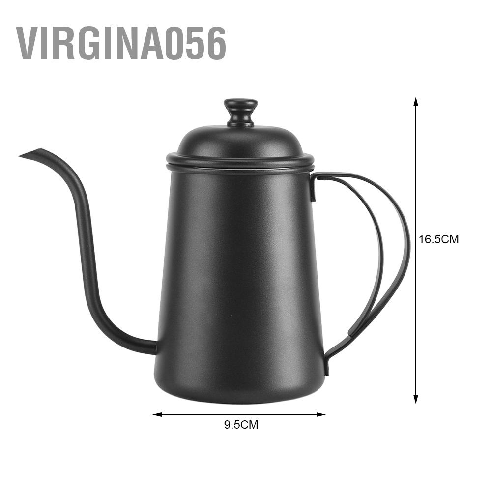 Hàng Hot 650ML Thép không gỉ chính xác có vòi cổ ngỗng Ấm siêu tốc Cà phê Trà Nhà nấu bia nhỏ giọt Hàng giao ngayVirgina056