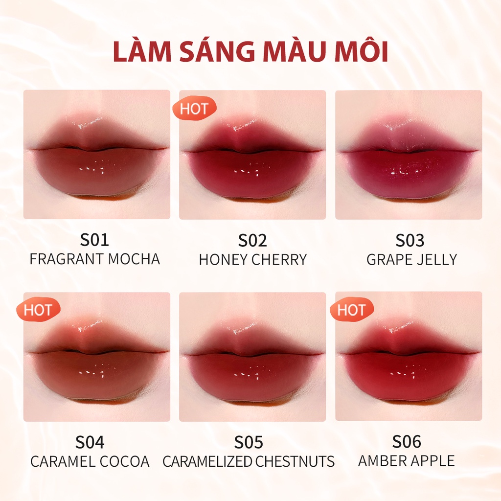 Son môi FOCALLURE nhẹ trong suốt môi mềm mượt lâu trôi không bết dính 1.8g