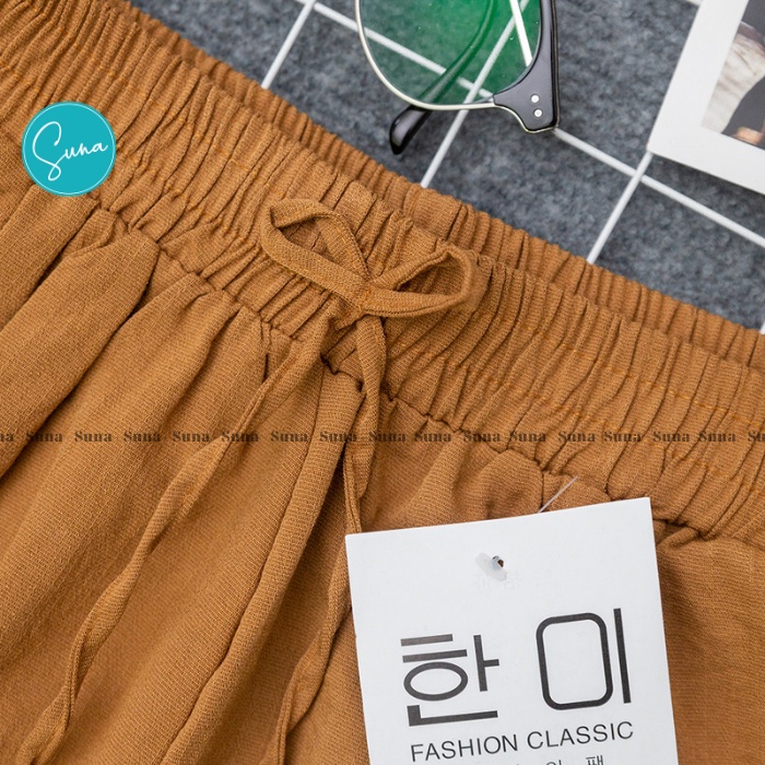 Quần đùi đũi nữ cao cấp short đũi chất vải đẹp