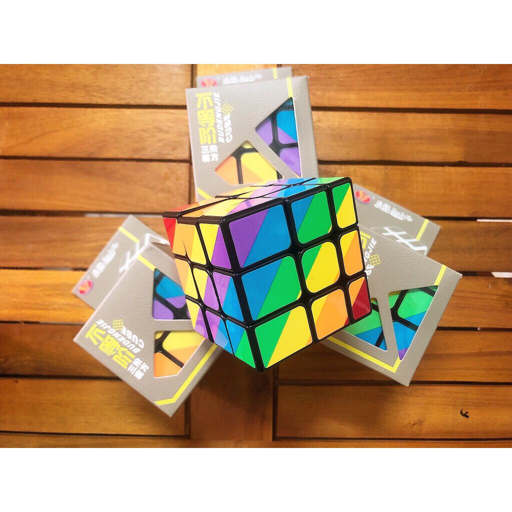 Rubik - Đồ chơi rubik biến thể đa sắc cầu vòng 3x3x3