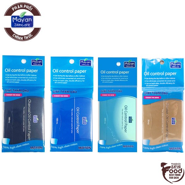Giấy Thấm Dầu Mayan Oil Control Paper 100 PCS