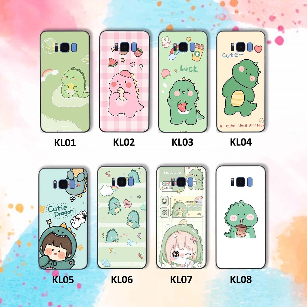 Ốp Samsung S8 / S8 Plus / S8+ in hình khủng long Dino siêu dễ thương